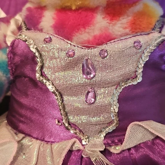 N Purple & White Fairy Costume For A Build A Bear Teddy Bear. Bear Not Included! - Picture 7 of 8
